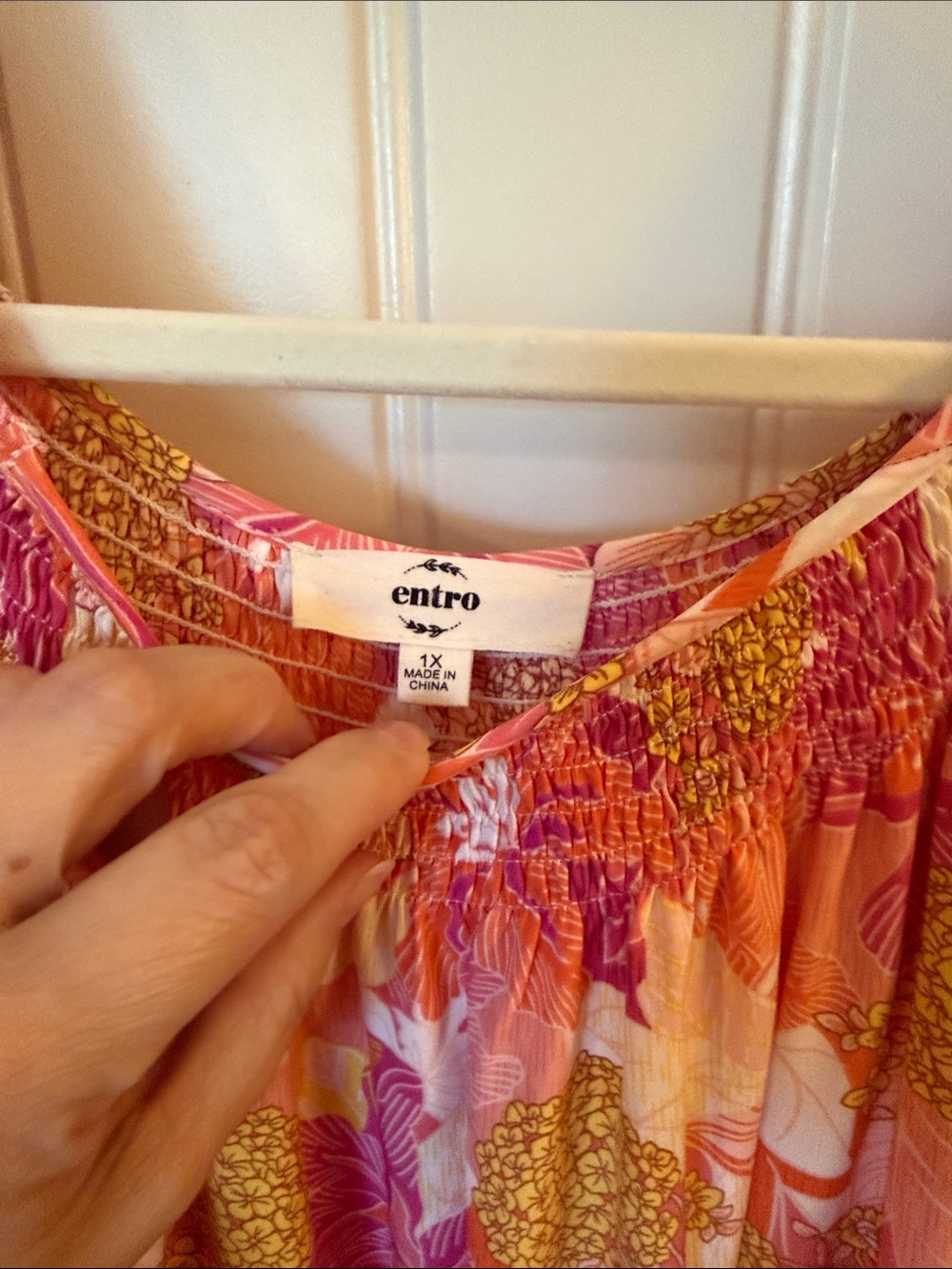 entro Pink and Orange Floral Maxi Dress - Picture 2 of 11